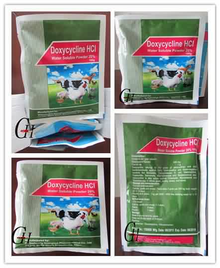 Antibiotics Doxycycline HCL Water Soluble Powder 20%